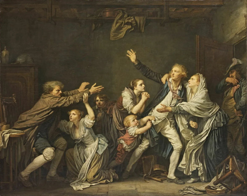 Den paternale forbannelsen - Jean-Baptiste Greuze