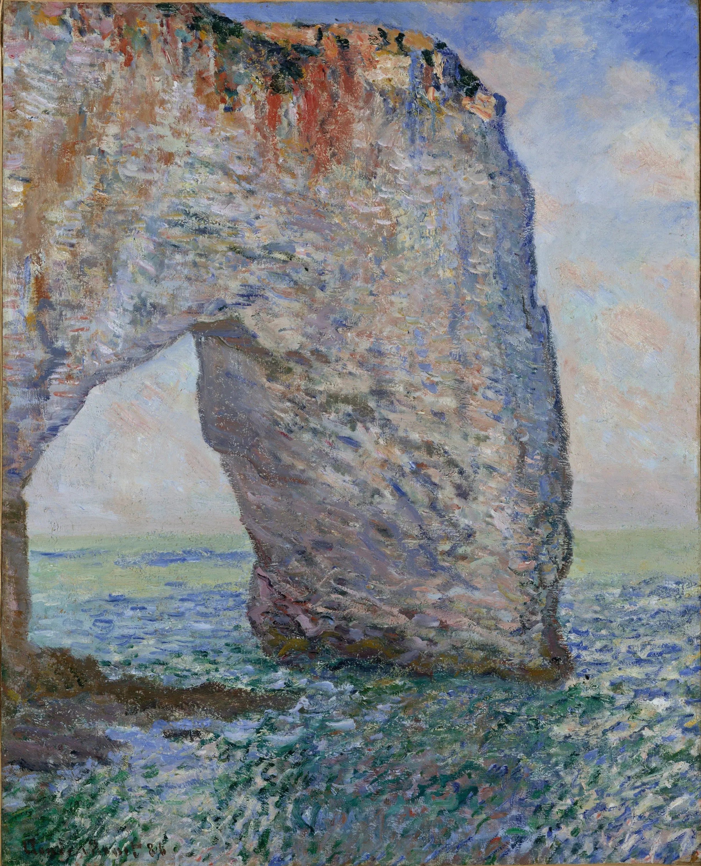 Reproduction du tableau « La Manneporte - Claude Monet » par Alpha Reproduction en peinture à l’huile