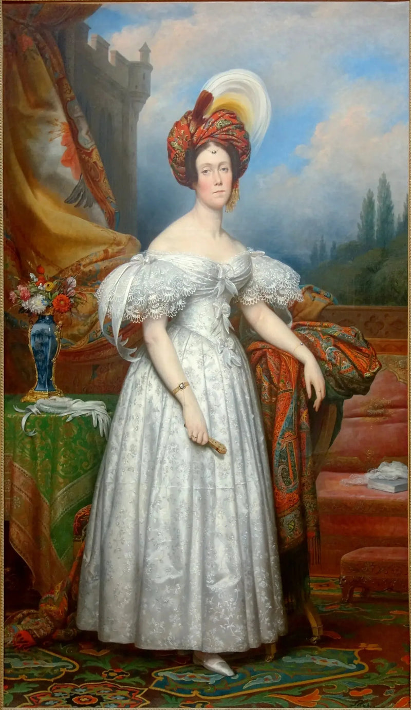 Marquise Charles de Bethisy, født Adèle-Mathilde-Emmanuelle de Guernonval d'Esquelbecq - Charles de Steuben

Source:
La marquise Charles de Bethisy, née Adèle-Mathilde-Emmanuelle de Guernonval d'Esquelbecq - Charles de Steuben