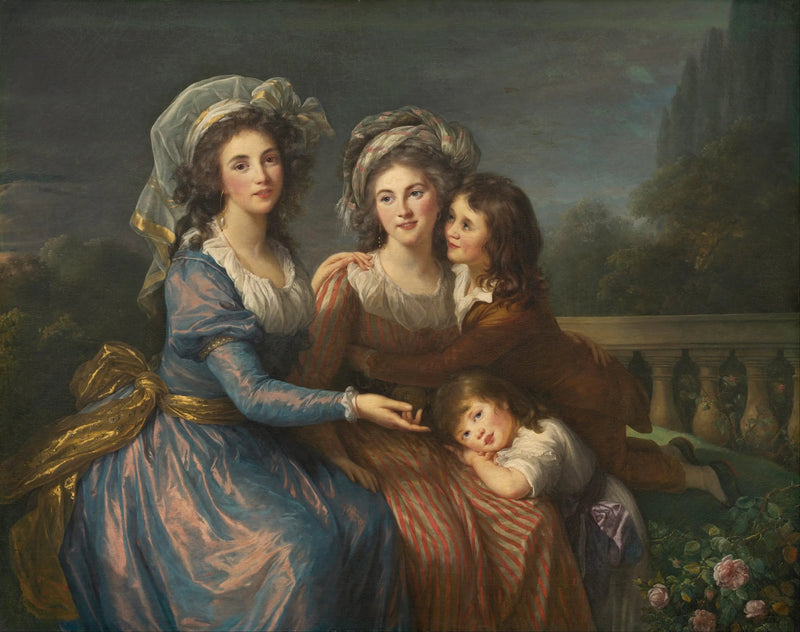 Marquise de Pezay og Marquise de Rougé med sine sønner Alexis og Adrien - Élisabeth Vigée Le Brun

Source:
La marquise de Pezay et la marquise de Rougé avec ses fils Alexis et Adrien - Élisabeth Vigée Le Brun