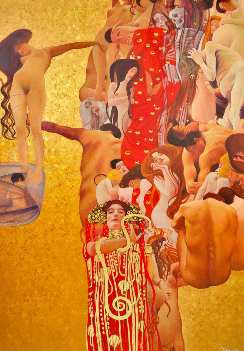 Medisin – Et Nytenkt Verk av Gustav Klimt av Master Apollon | 180 x 270 cm