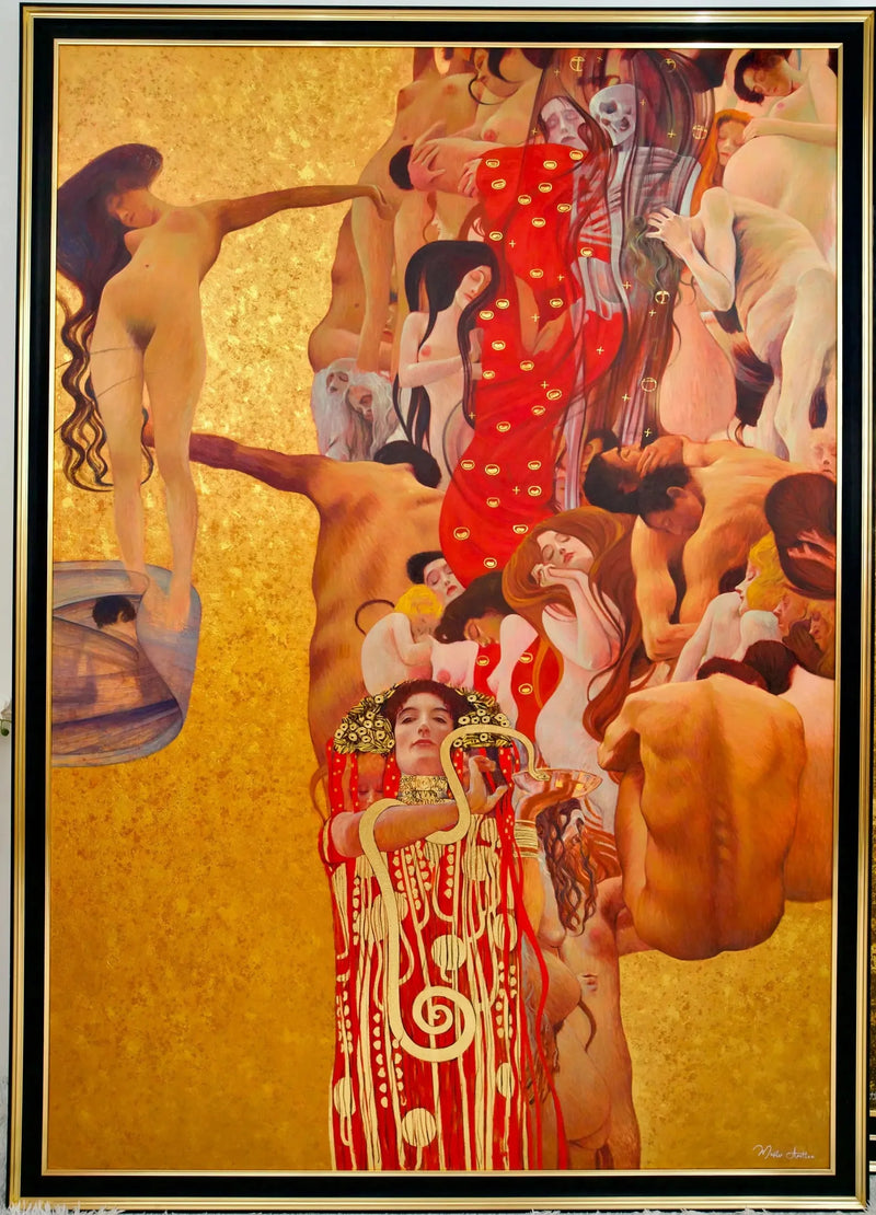 Medisin – Et Nytenkt Verk av Gustav Klimt av Master Apollon | 180 x 270 cm