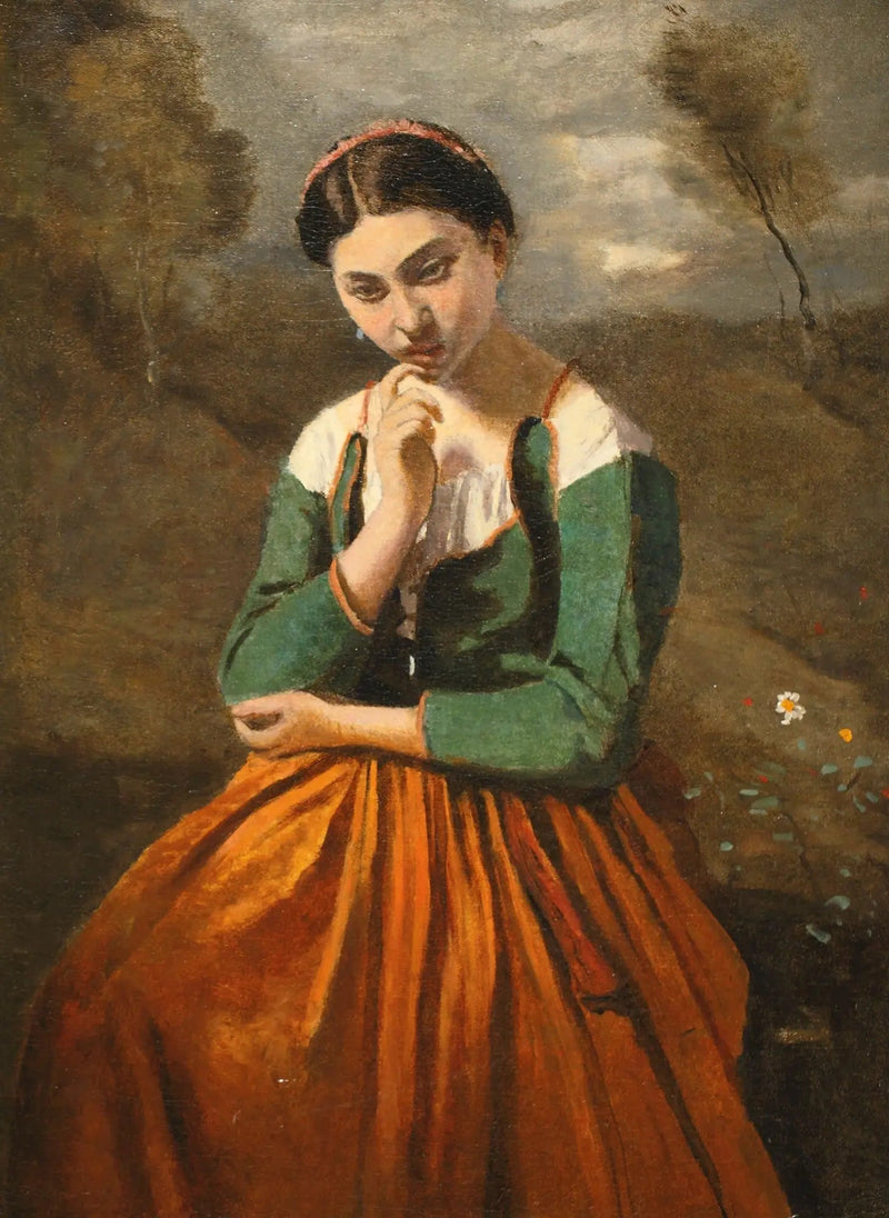 Meditasjon - Jean-Baptiste Camille Corot