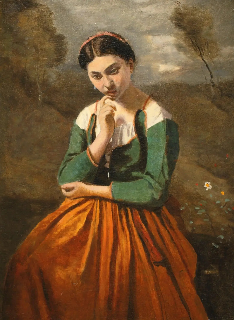Meditasjon - Jean-Baptiste Camille Corot