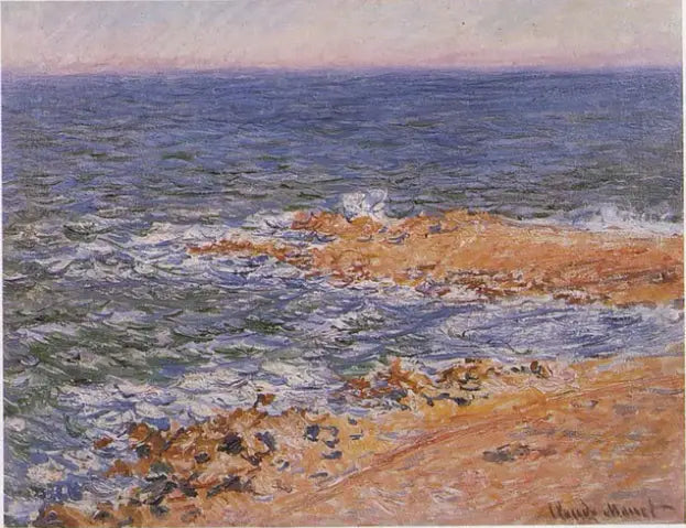 Havet i Antibes - Claude Monet