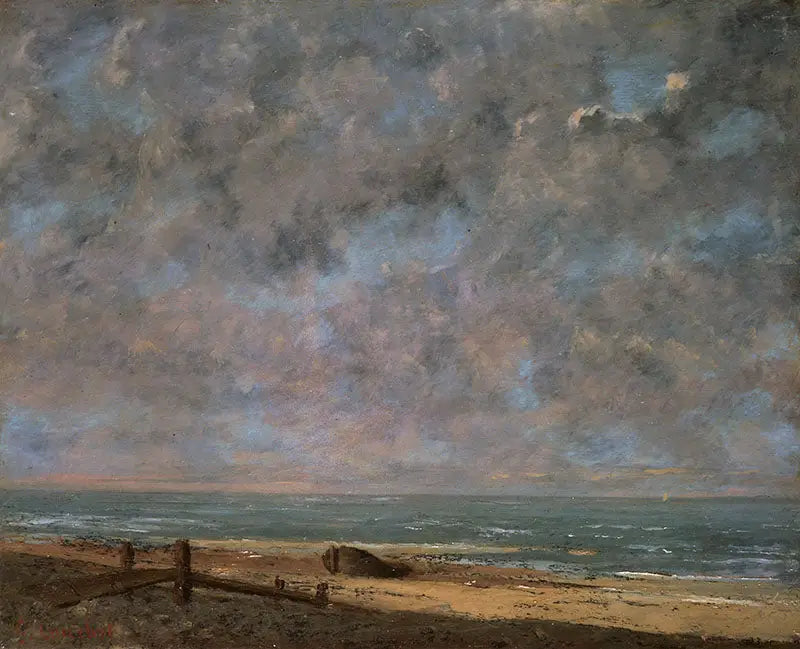 La Mer, i Étretat - Gustave Courbet