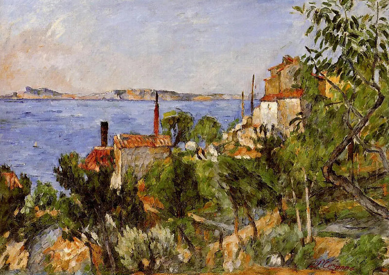 Havet ved L'Estaque - Paul Cézanne