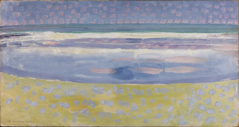 Havet etter solnedgang - Piet Mondrian