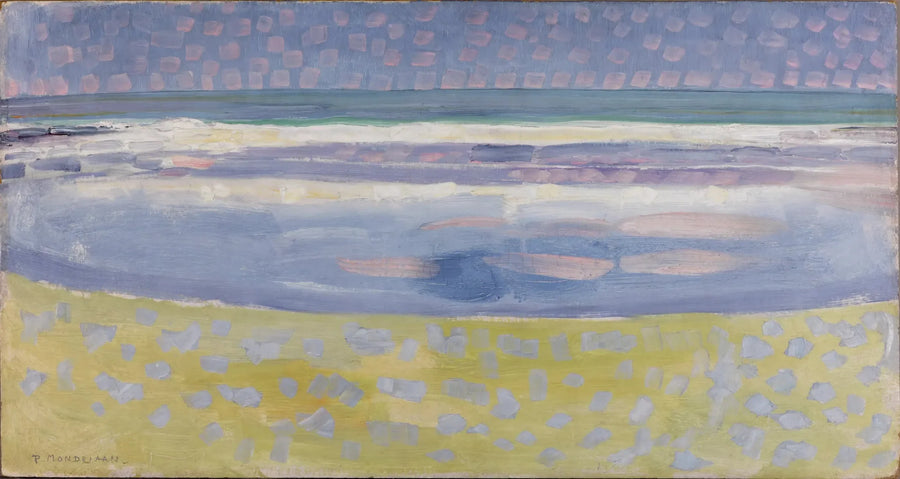 Havet etter solnedgang - Piet Mondrian