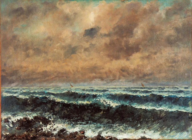 Havet om høsten - Gustave Courbet