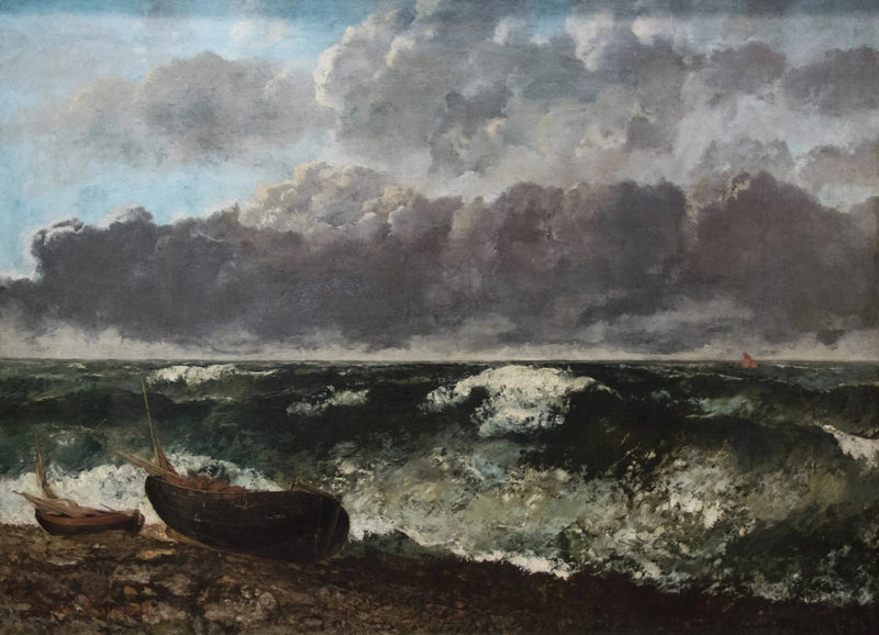 Den stormfulle havet - Gustave Courbet