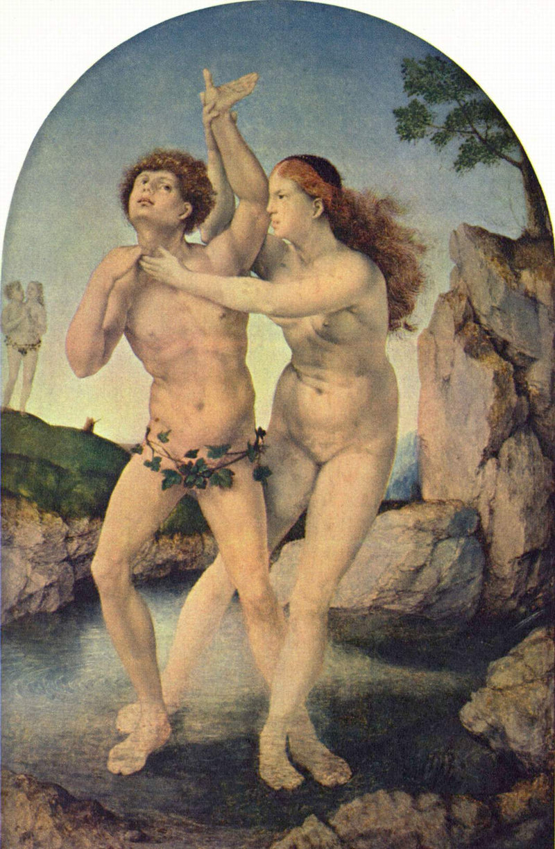 Hermaphroditens metamorfose og Salmacis - Jan Gossaert