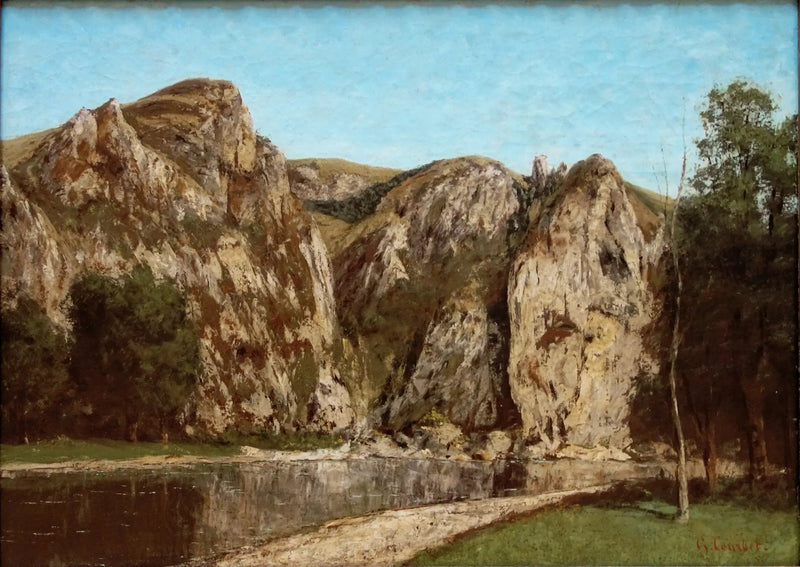 La Meuse ved Freyr - Gustave Courbet