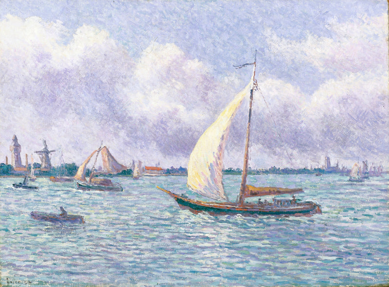Meuse nær Dordrecht - Maximilien Luce