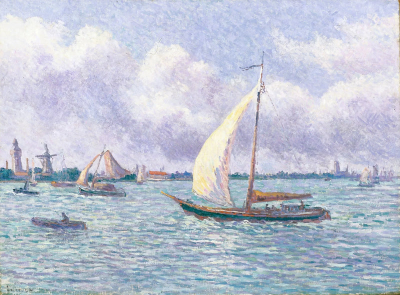 Meuse nær Dordrecht - Maximilien Luce