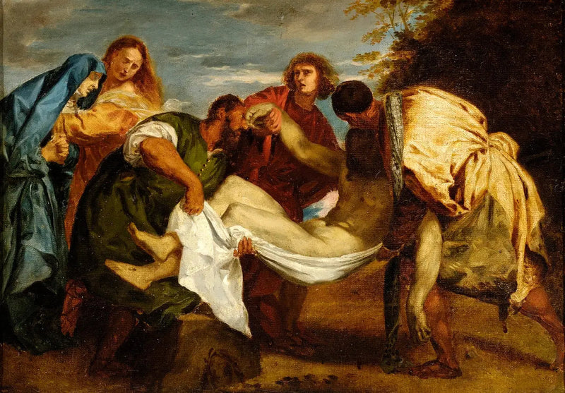 Gravenlegging etter Titian - Eugène Delacroix