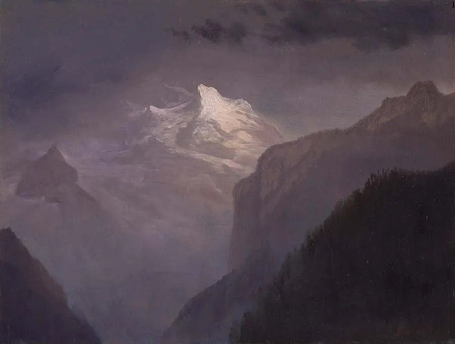 La montagne enneigée - Albert Bierstadt - Alpha Reproduction