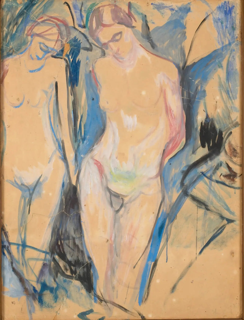 Det menneskelige fjellet: to Graces - Edvard Munch