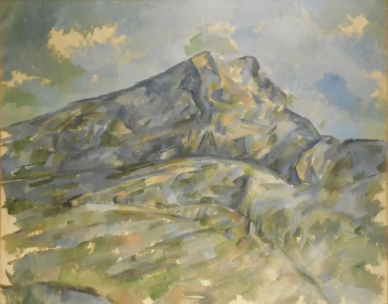 Fjellet Sainte-Victoire sett fra skogholtet ved Château Noir - Paul Cézanne
