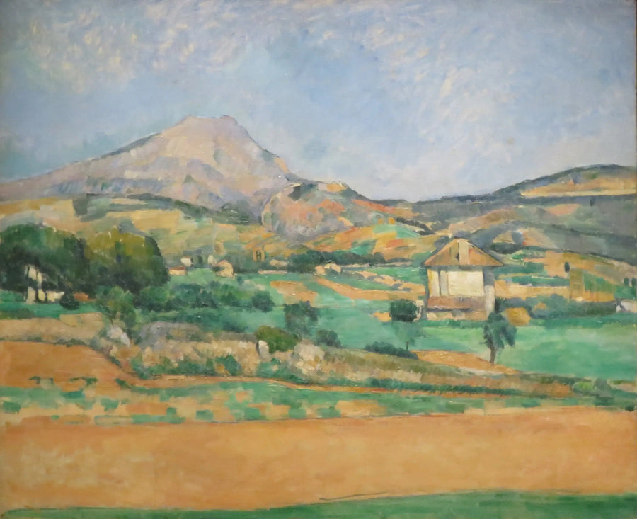 Fjellet Sainte-Victoire sett fra Valcros-stien (og bastiden La Générale) - Paul Cézanne