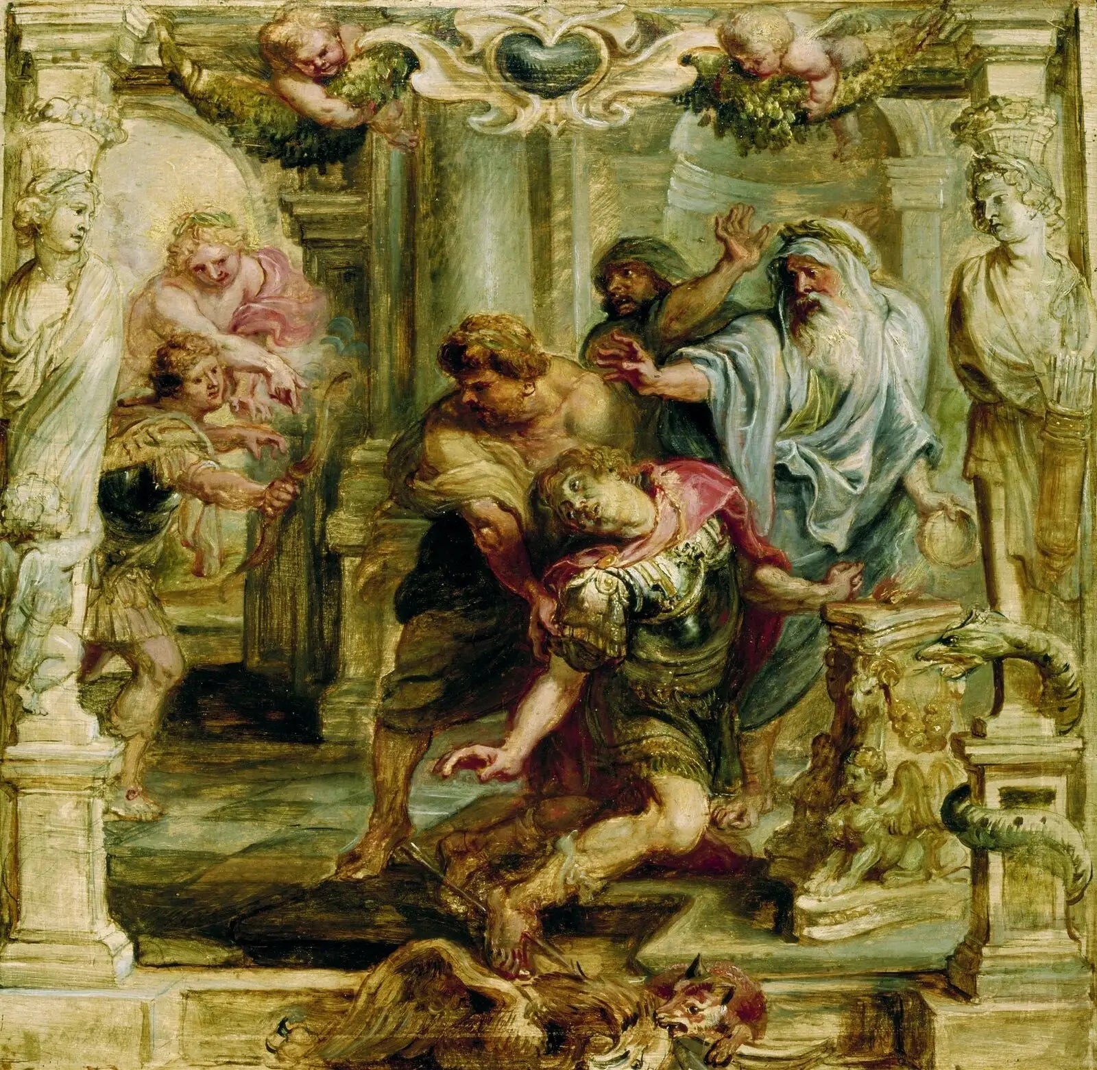 La mort d'Achille - Peter Paul Rubens image 1 reproduction réalisée par Alpha Reproduction