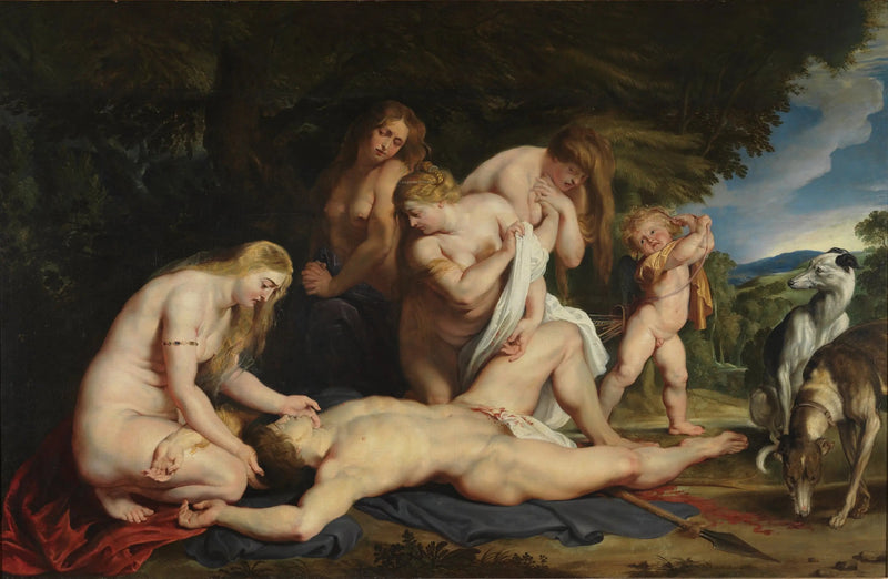 Adonis' død - Peter Paul Rubens