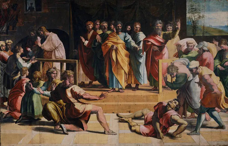 Ananias' død - Raphael Sanzio