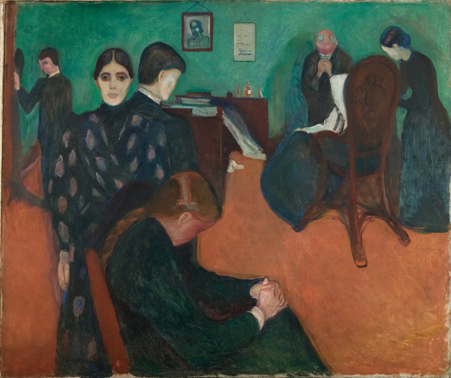 Døden i pasientens rom - Edvard Munch