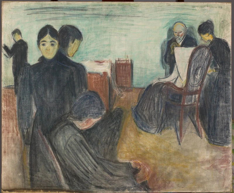 Døden i pasientens rom - Edvard Munch
