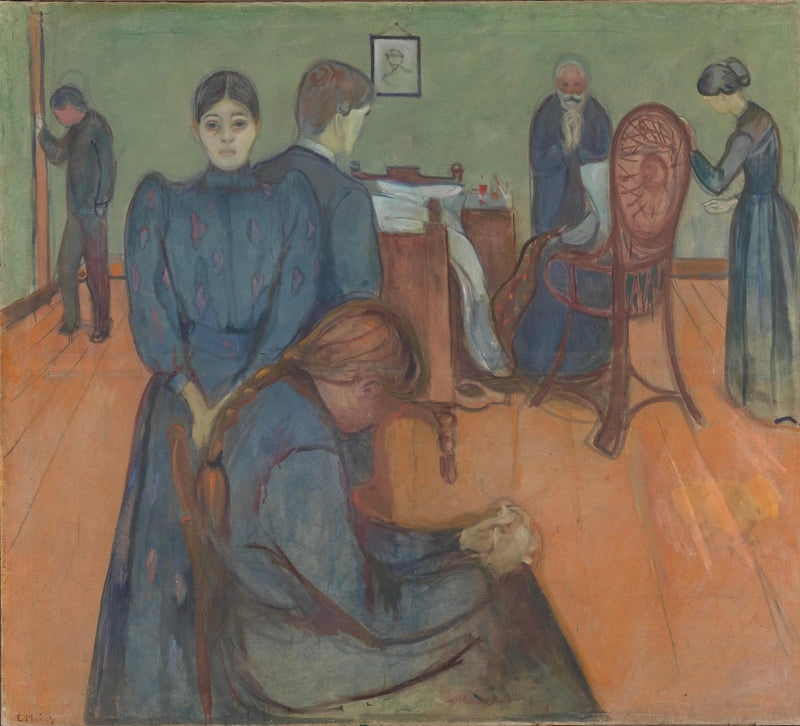 Døden i pasientens rom - Edvard Munch