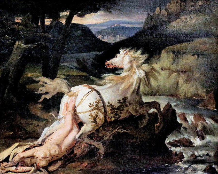 Brunehildes død - Théodore Géricault