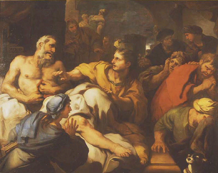 Cato død - Luca Giordano