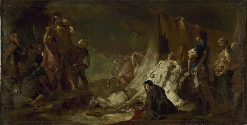 Darius' død - Giovanni Battista Piazzetta
