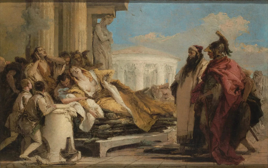 Dydens død - Giovanni Battista Tiepolo