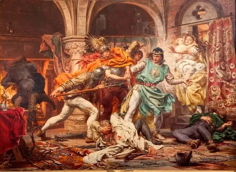 Przemysl II's død - Jan Matejko

Source:
La Mort de Przemysl II - Jan Matejko