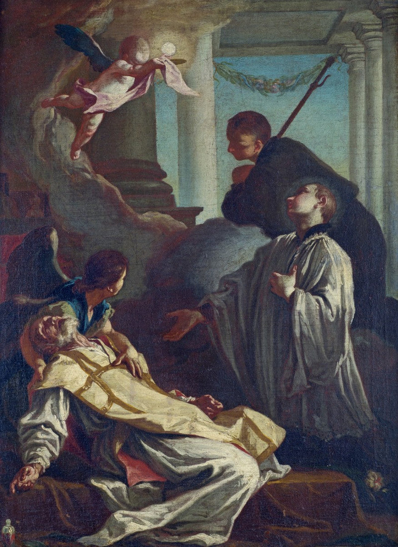 Døden til Saint André Avellino - Giovanni Battista Piazzetta