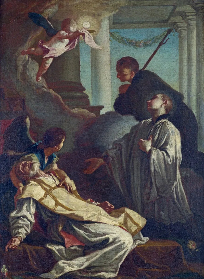 Døden til Saint André Avellino - Giovanni Battista Piazzetta