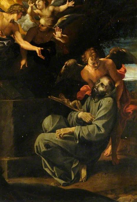 Døden til Saint François (Saint François' ekstase) - Annibale Carracci