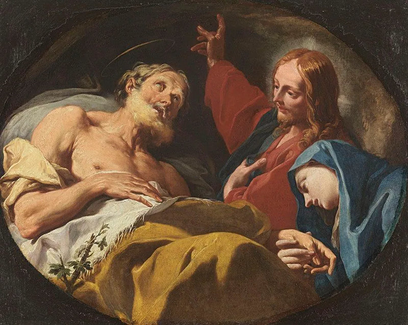 Døden til Saint Joseph - Giovanni Battista Pittoni