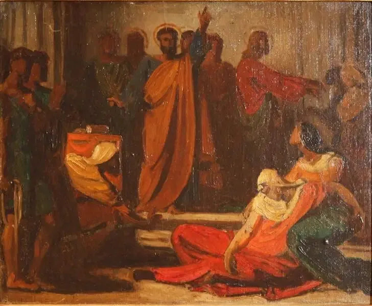 Saphiras død - Léon Bonnat