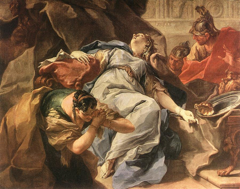 Sophonisbas død - Giovanni Battista Pittoni