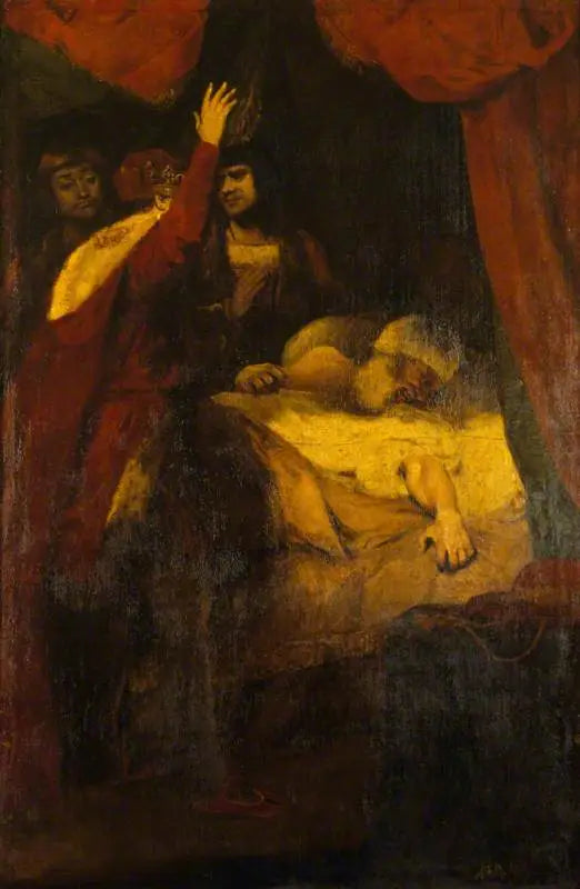 Døden til kardinal Beaufort (1377-1447) (utdrag fra Henri VI av William Shakespeare, del II, akt III, scene III) - Joshua Reynolds