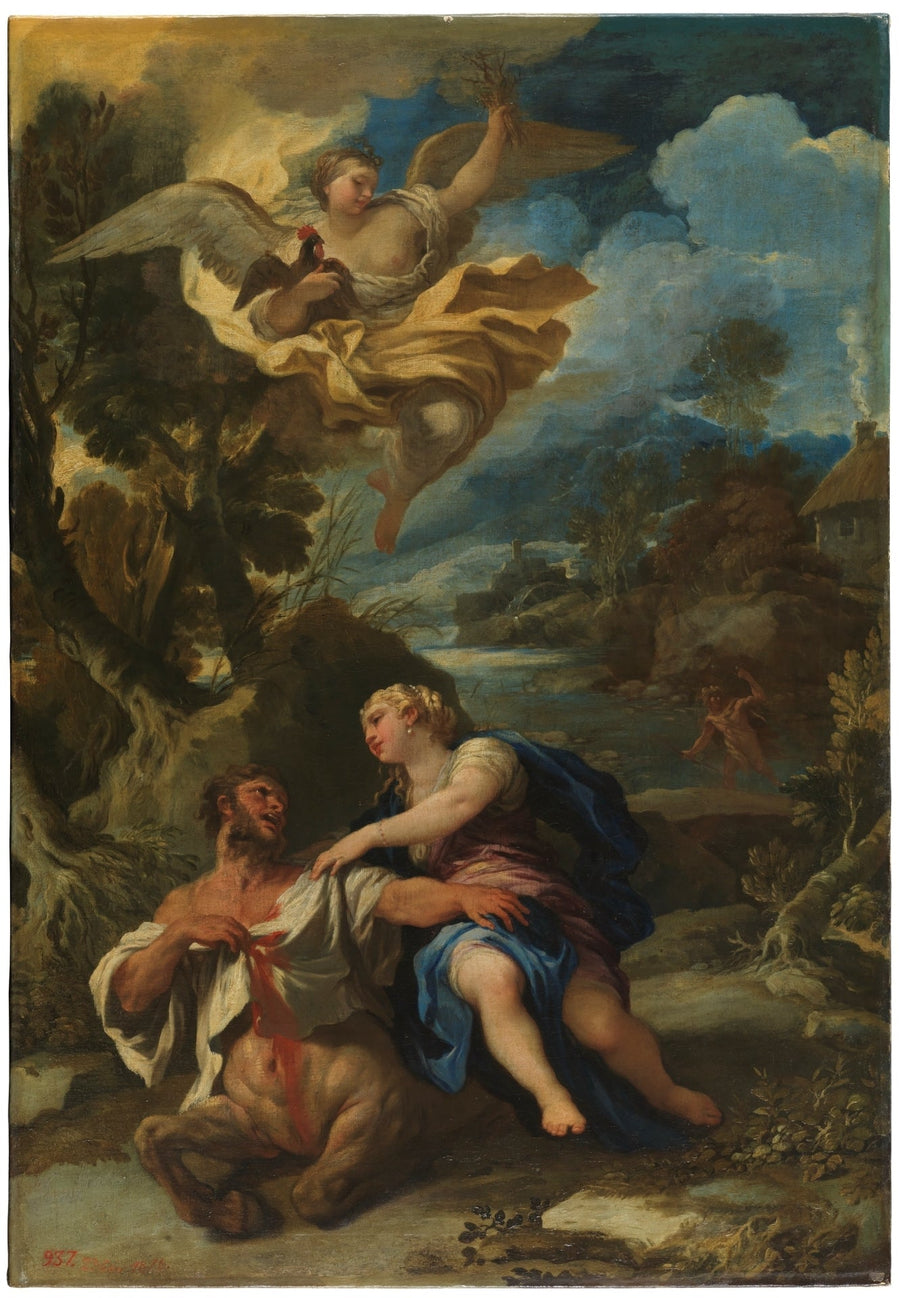 Døden til kentauren Nessus - Luca Giordano