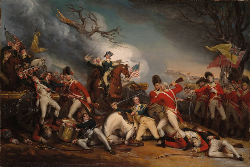 Døden til general Mercer ved slaget ved Princeton, 3. januar 1777 - John Trumbull

Source:
La mort du général Mercer à la bataille de Princeton, le 3 janvier 1777 - John Trumbull