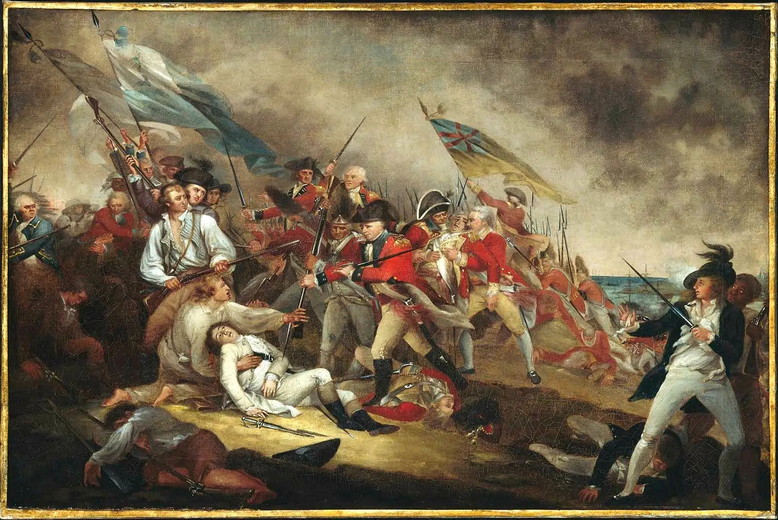 La mort du général Warren à la bataille de Bunker’s Hill le 17 juin 1775 - John Trumbull - Alpha Reproduction