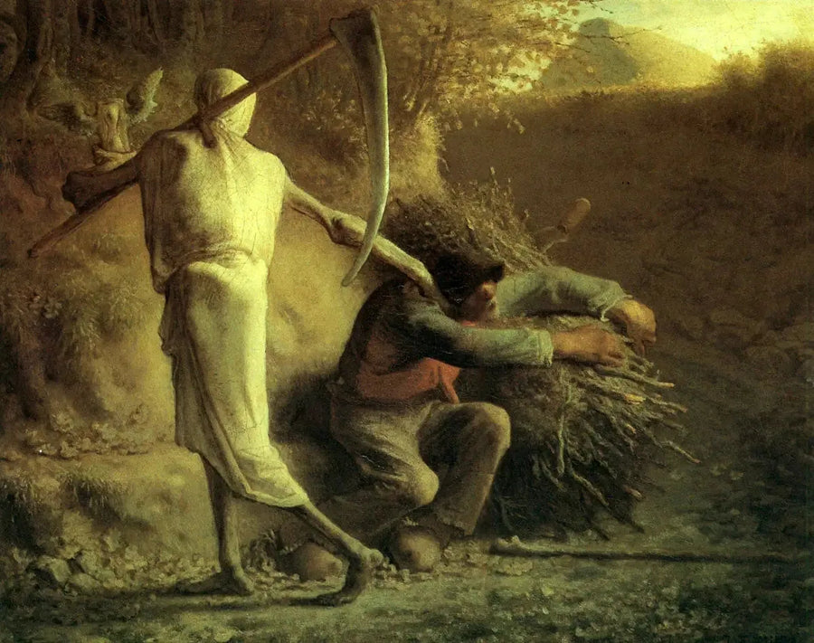 Døden og skogshuggeren - Jean-François Millet