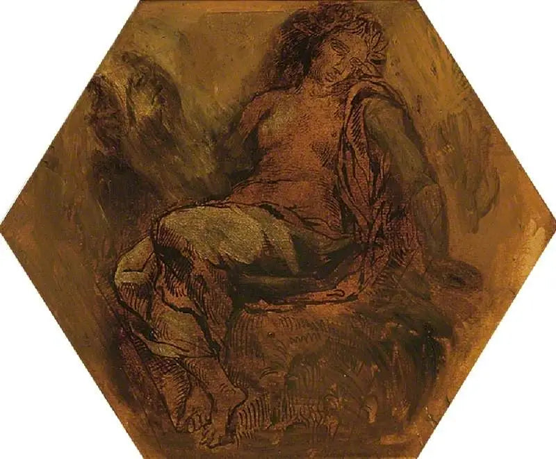 La Muse d'Orphée - Eugène Delacroix image 2 copie peinte à la main à l’huile