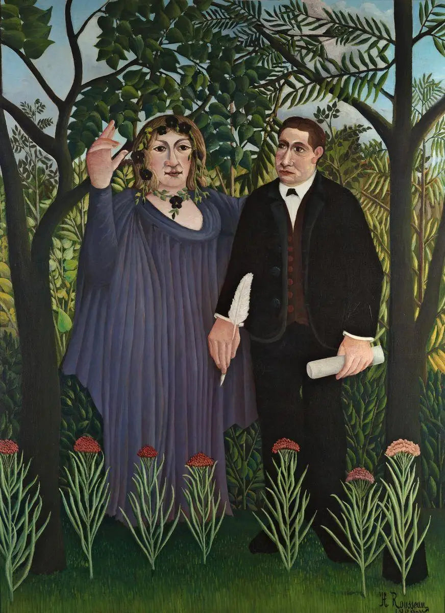 La Muse inspirant le poète - Henri Rousseau - Alpha Reproduction