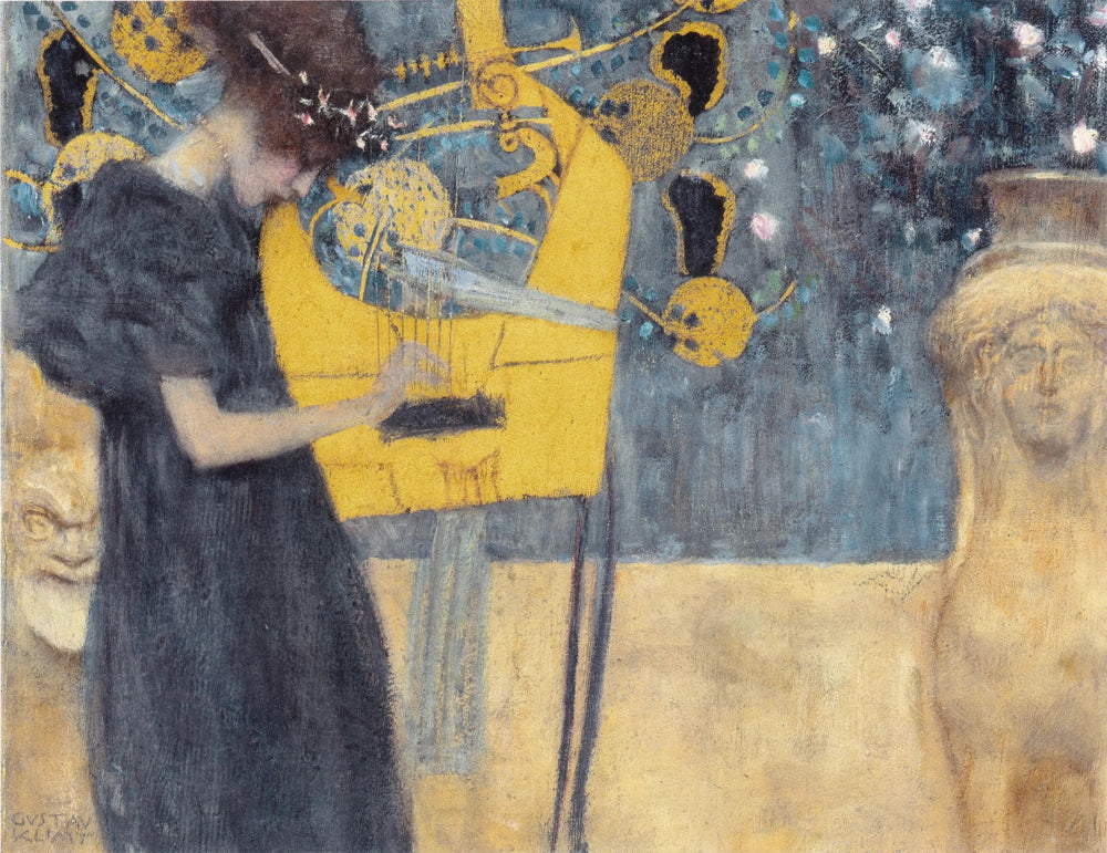 La musique - Gustav Klimt image 1 reproduction de peinture à l’huile