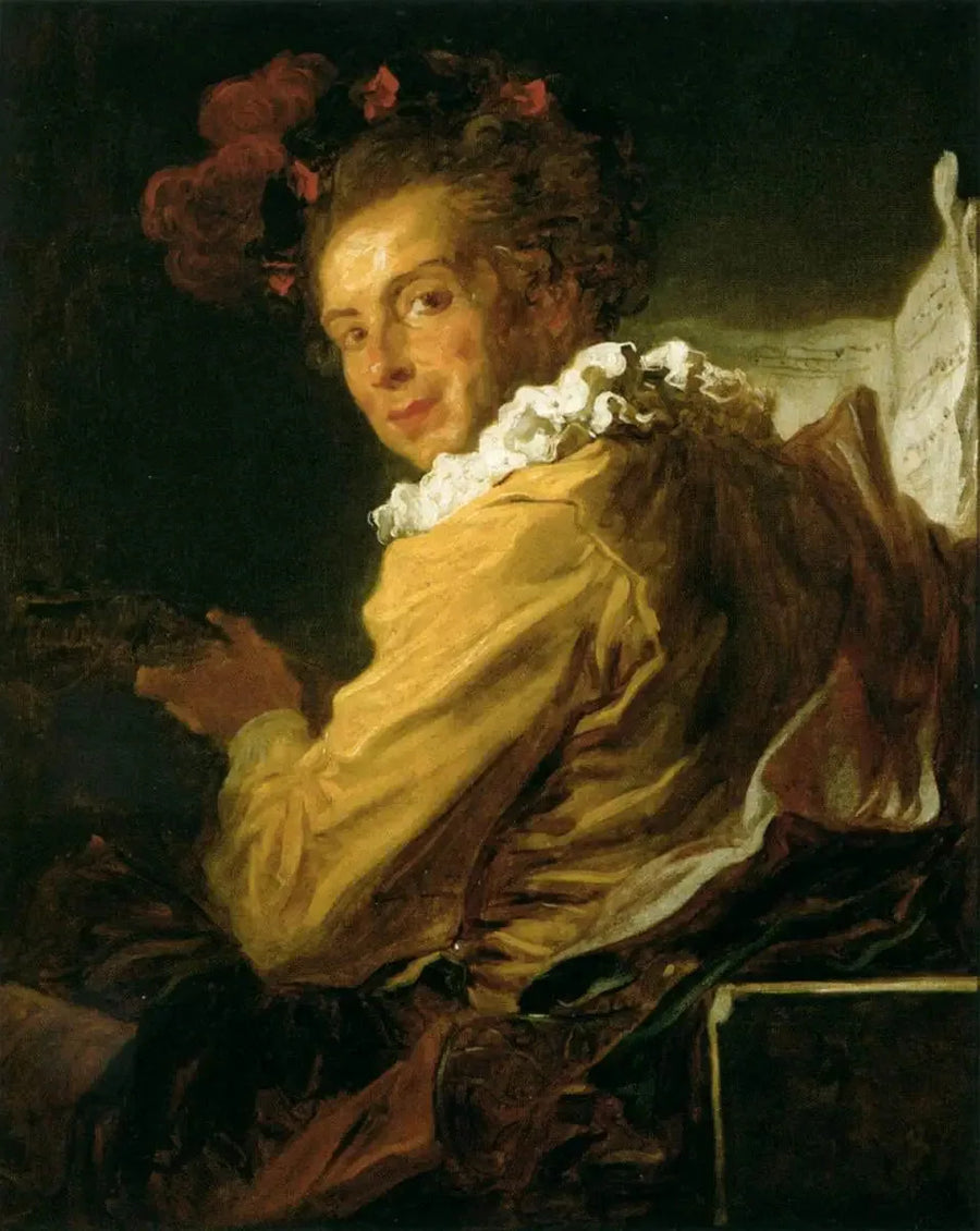 Musik - Portrett av M. de la Bretèche - Jean-Honoré Fragonard